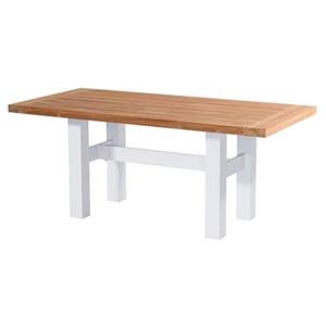 Hartman Sophie Yasmani Tuintafel 180 Cm Naturel Teak - Wit H-Frame