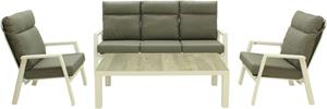 Relax Sofaset Aruba Santiago 4-delig Light Grey - Matt White