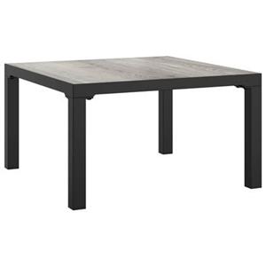 VidaXL Salontafel tuin 55x55x31 cm DPC en staal grijs