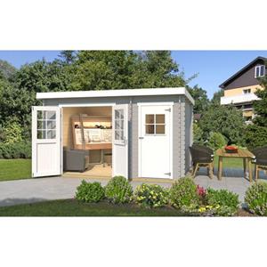 WEKA tuinhuis 254 GR2 lichtgrijs 390x296cm