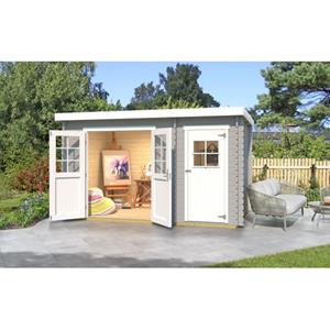 WEKA tuinhuis 254 GR1 lichtgrijs 390x246cm
