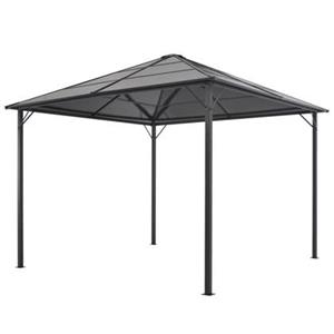 VIDAXL Gartenpavillon Mit Dach Aluminium 3×3 M  Schwarz