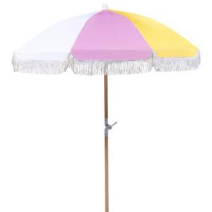 Beliani MONDELLO Parasol Geel