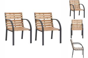 vidaXL Tuinstoelen 2 st massief vurenhout