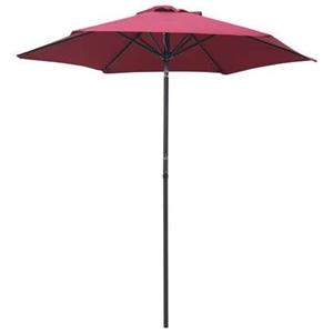 VidaXL Parasol 200x224 cm aluminium bordeauxrood 8719883745350