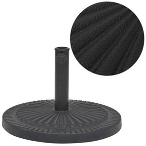 vidaXL Parasolvoet rond 29 kg hars zwart