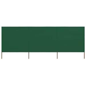 vidaXL Windscherm 3-panelen 400x160 cm stof groen