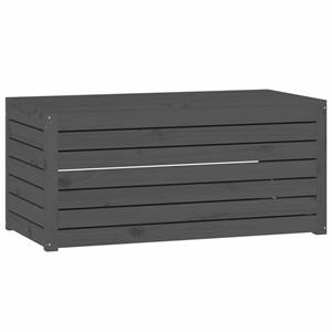 Vidaxl Gartenbox Grau 101x50,5x46,5 Cm Massivholz Kiefer