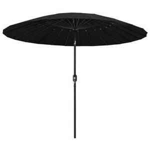 VidaXL Parasol met aluminium paal 270 cm zwart