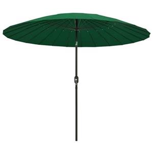 vidaXL Parasol met aluminium paal 270 cm groen