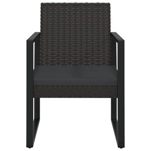 Vidaxl 4-tlg. Garten-lounge-set Mit Kissen Schwarz Poly Rattan