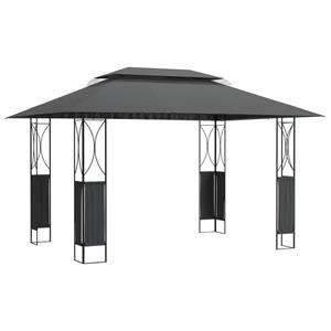 Vidaxl Pavillon Mit Dach Anthrazit 400x300x270 Cm Stahl