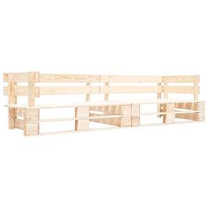 vidaXL Tuinbank 2-zits pallet hout naturel