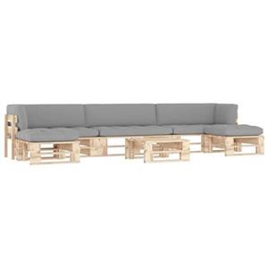 VIDAXL 6-tlg. Paletten-lounge-set Mit Kissen Kiefernholz Imprägniert