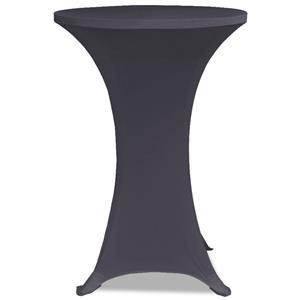 VIDAXL Tischhusse Stretchhusse 2 Stk 70 Cm Anthrazit