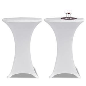 VIDAXL Stehtischhussen 4 Stk. Ã 70 Cm Weiß Stretch