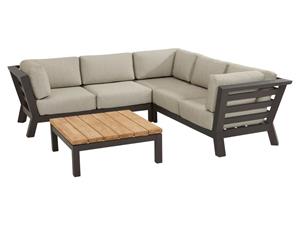 4 Seasons Outdoor Loungeset Meteoro 4-Delig met armkussens