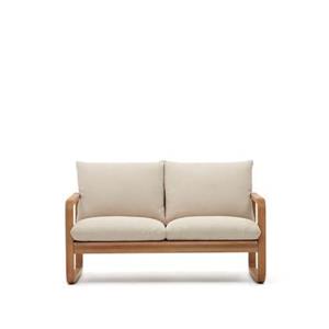 Kave Home  Sacaleta 2-zitsbank in massief eucalyptushout 142 cm FSC