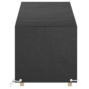 Vidaxl - Abdeckung für Sonnenliege 12 Ösen 205x75x40/70 cm Polyethylen Schwarz