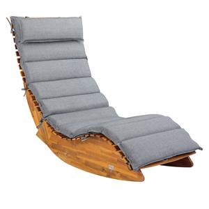Detex Ligbedkussen Grijs Gemeleerd 177x58x7cm