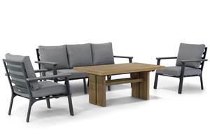 Lifestyle Garden Furniture Lifestyle Palazzo/Brighton 140 cm stoel-bank loungeset 4-delig