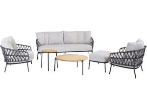 4 Seasons Outdoor Sofaset Calpi 6-delig met Yoga salontafels
