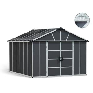 Canopia Tuinhuis Yukon Grijs 395x332cm 13,1m² + Pvc-vloer