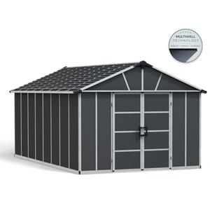 Canopia Tuinhuis Yukon Grijs 519x332cm 17,2m² + Pvc-vloer