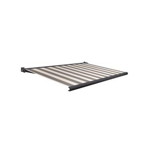 Domasol Zonnescherm Elektrisch Met Afstandsbediening Factor 20-a Zwart/witte Strepen 550x250cm