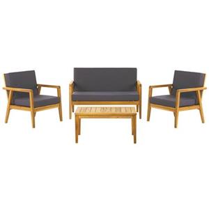 Beliani PALLANO Sofa set met tafel 65x87x120