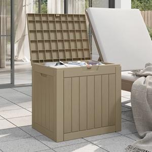 Vidaxl Gartenbox Hellbraun 55,5x43x53 Cm Polypropylen