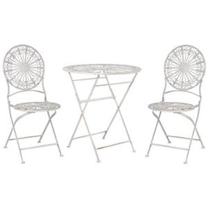 Beliani SCAFIA Bistroset Wit