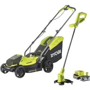 Ryobi Pack ONE+ trimmer + 18V draadloze trimmer RLM1833BLT1825M: RLM18X33B40 trimmer en OLT1825M trimmer GRATIS