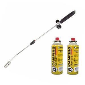 Onkruidbrander/onkruidverdelger 80 cm incl. 2x gas navulling 227 gram -