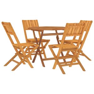 vidaXL 5-delige Tuinset massief teakhout