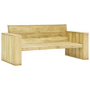 vidaxl 4-delige Loungeset met kussens geïmpregneerd grenenhout