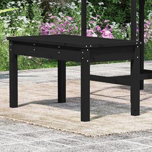 Vidaxl Gartenbank Schwarz 80x44x45 Cm Massivholz Kiefer