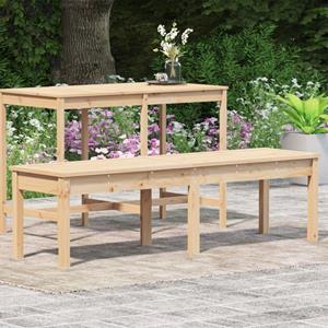 vidaXL Tuinbank 2-zits 159,5x44x45 cm massief grenenhout