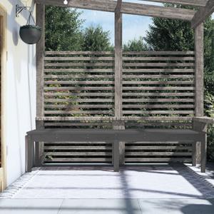 Vidaxl Gartenbank 2-sitzer Grau 203,5x44x45 Cm Massivholz Kiefer