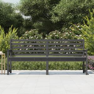 Vidaxl Gartenbank Grau 203,5x48x91,5 Cm Massivholz Kiefer