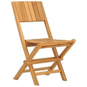 vidaXL Tuinstoelen inklapbaar 2 st 47x61x90 cm massief teakhout