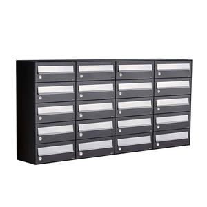 Allux Brievenbusunit Hive set wand 4-breed, 5-hoog - zwart