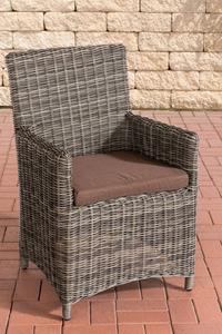 CLP Stuhl Fontana / Sankt Marlo Terrabraun 5mm Grau-meliert