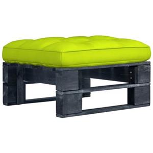 vidaXL Loungesofa Garten-Palettenhocker Schwarz Imprägniertes Kiefernholz, 1 Teile