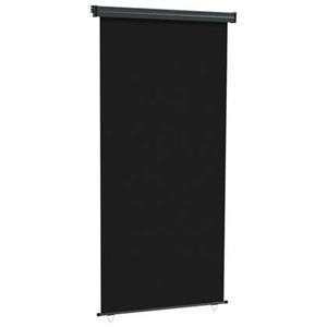 Vidaxl Balkon-seitenmarkise 117x250 Cm Schwarz