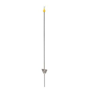 Koltec Veerstaal paal ovaal zilver 105cm
