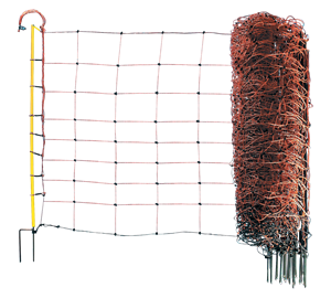 Elektronetz Schafnetz orange Doppelspitze, 50 m x 90 cm