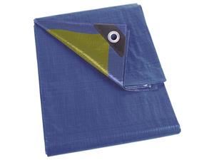 Abdeckplane - Blau/Khaki - Strapazierfähig - 2 x 3 m - Perel