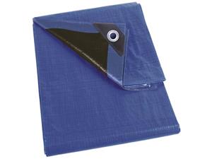 Abdeckplane - Blau/Schwarz - Ultrastark - 3 x 4 m - Perel