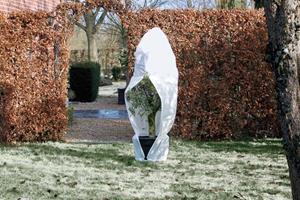 Nature Winterafdekhoes met rits wit 150 cm x 200 cm 